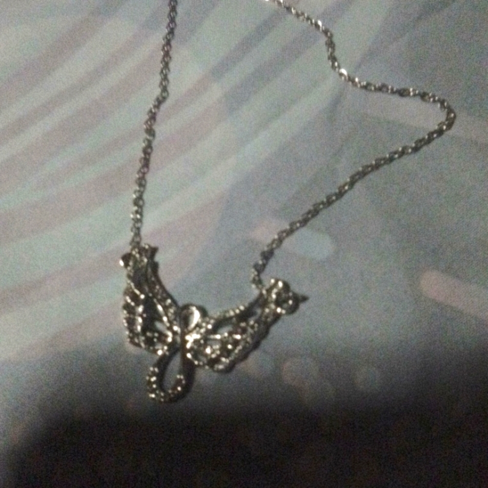 Necklace Infinity butterfly